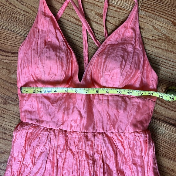 Nicole Miller Silk Coral Dress - Picture 4 of 8